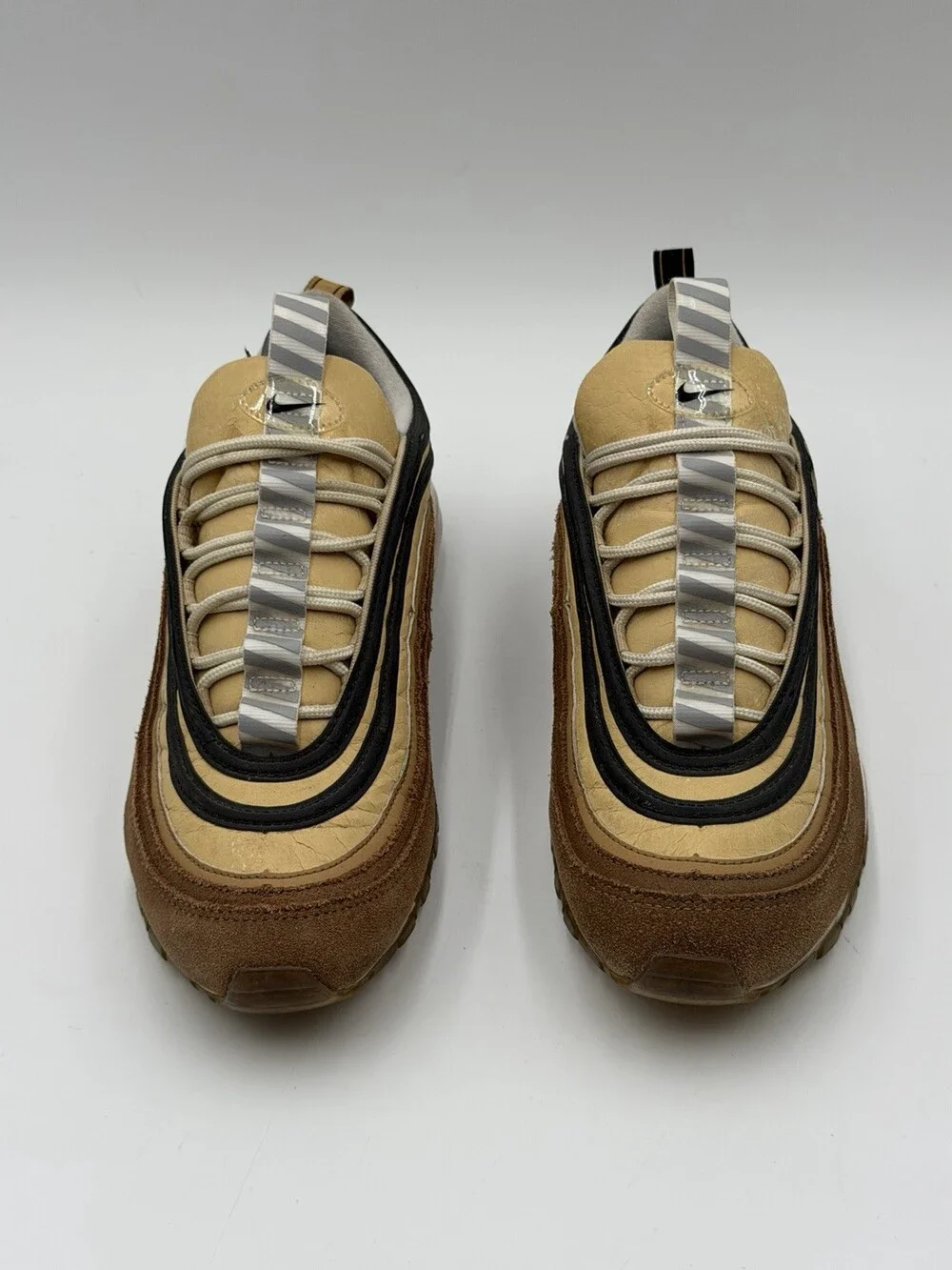 Nike Air Max 97 Men’s Size 8.5 Brown Sneakers 2018 Style 921826-201 Fast Ship